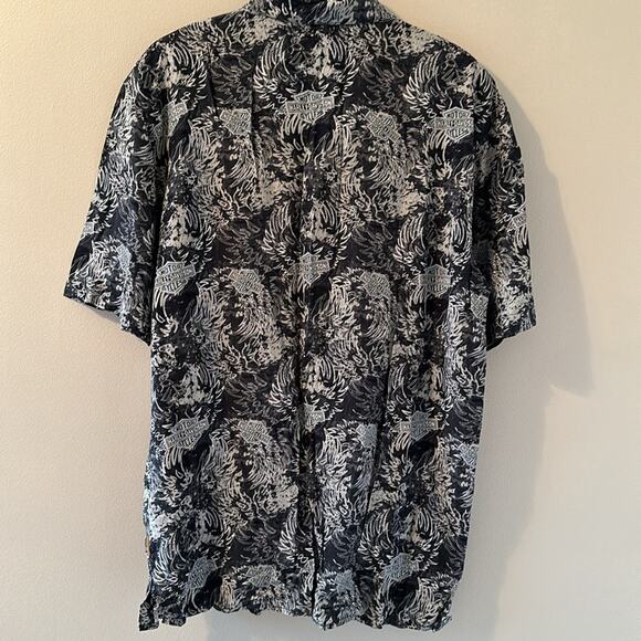 Harley Davidson Men’s Rayon Button Up Polo Size M - Picture 5 of 5